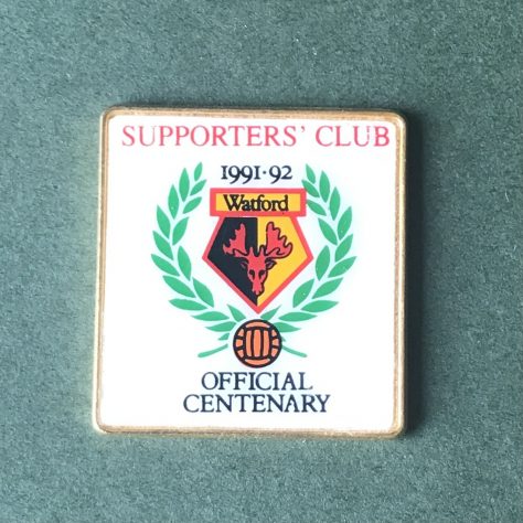 1991 Supporters Club Badge